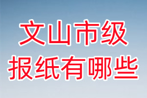 文山市級報(bào)紙有哪些